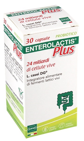 Enterolactis Plus Integratore Alimentare Per Equilibrio della Flora Intestinale 30 Capsule